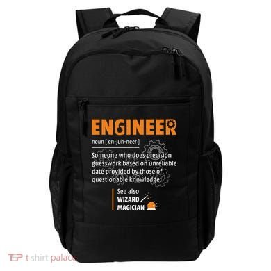 Engineer Definition Description Hilarious Engineering Gift Backpack