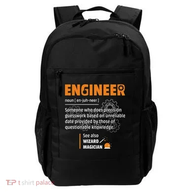 Engineer Definition Description Hilarious Engineering Gift Backpack