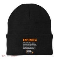 Engineer Definition Description Hilarious Engineering Gift Beanie thumb 0