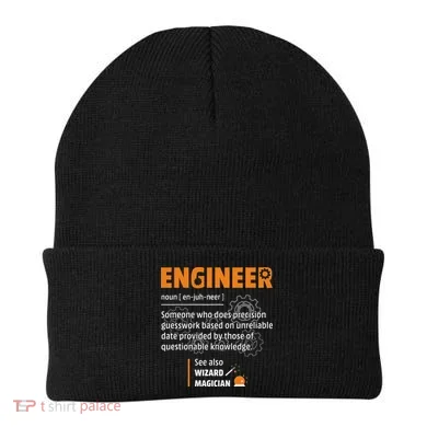 Engineer Definition Description Hilarious Engineering Gift Beanie