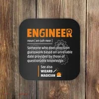 Engineer Definition Description Hilarious Engineering Gift Coaster thumb 0