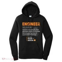 Engineer Definition Description Hilarious Engineering Gift Women's Hoodie thumb 0
