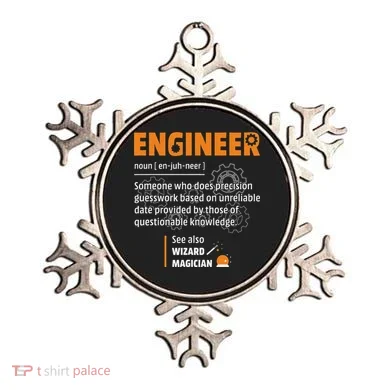 Engineer Definition Description Hilarious Engineering Gift Ornament