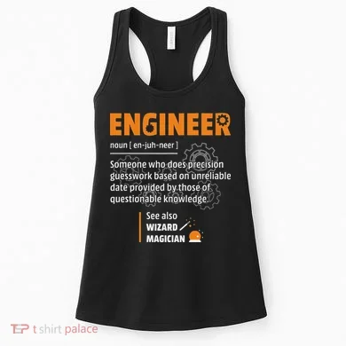 Engineer Definition Description Hilarious Engineering Gift Women's Tank Top