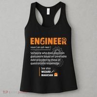 Engineer Definition Description Hilarious Engineering Gift Women's Tank Top thumb 3