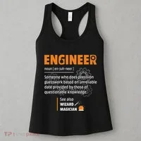 Engineer Definition Description Hilarious Engineering Gift Women's Tank Top thumb 3