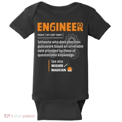 Engineer Definition Description Hilarious Engineering Gift Baby Bodysuit