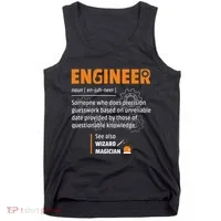 Engineer Definition Description Hilarious Engineering Gift Tank Top thumb 0