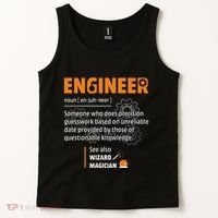 Engineer Definition Description Hilarious Engineering Gift Tank Top thumb 2