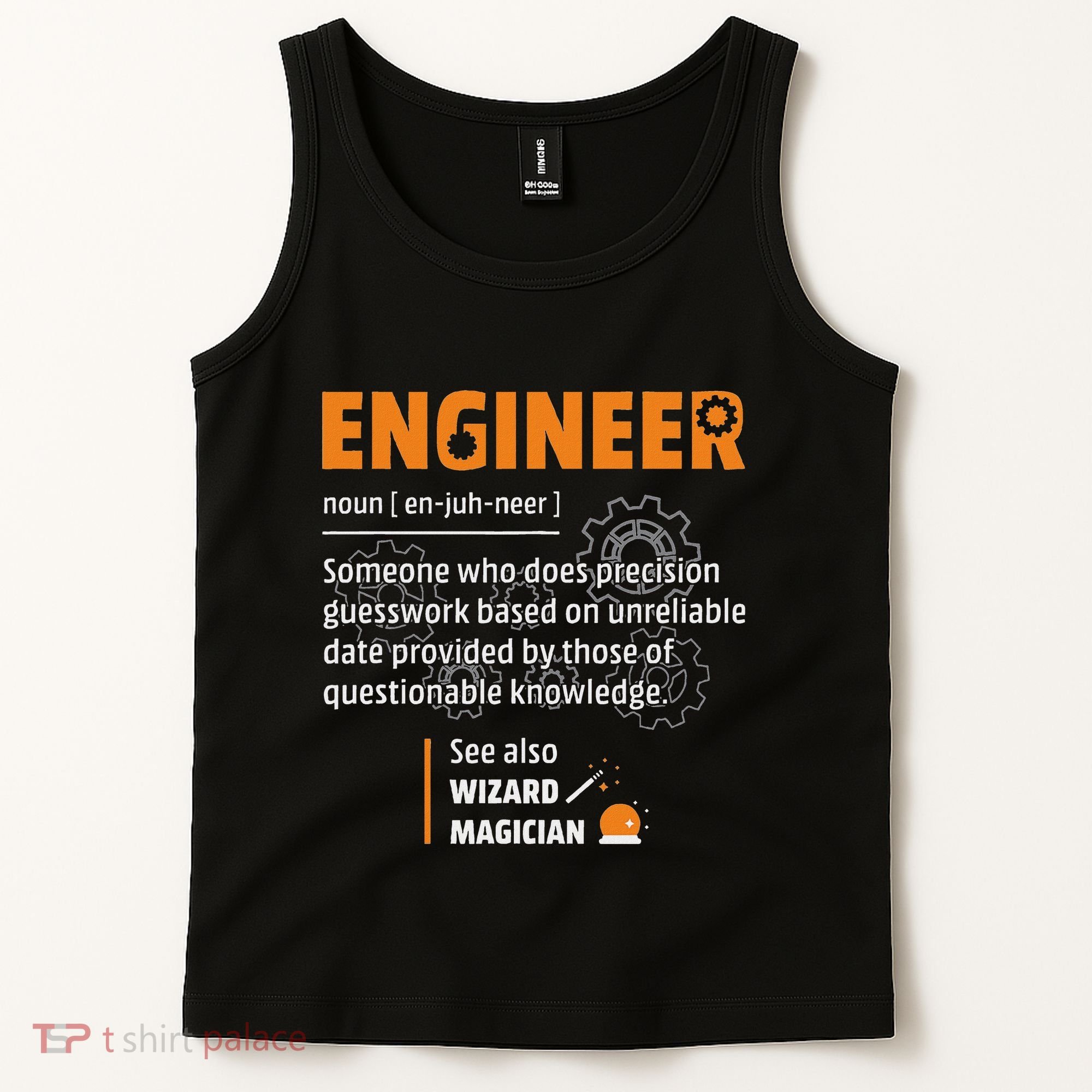 Engineer Definition Description Hilarious Engineering Gift Tank Top