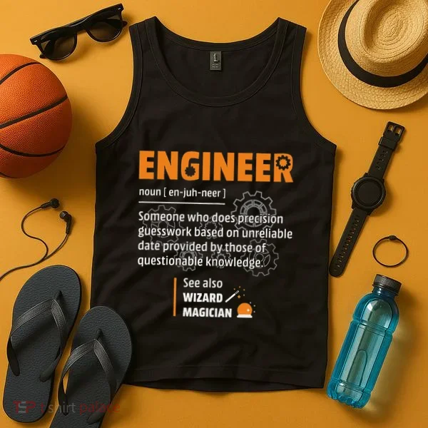 Engineer Definition Description Hilarious Engineering Gift Tank Top