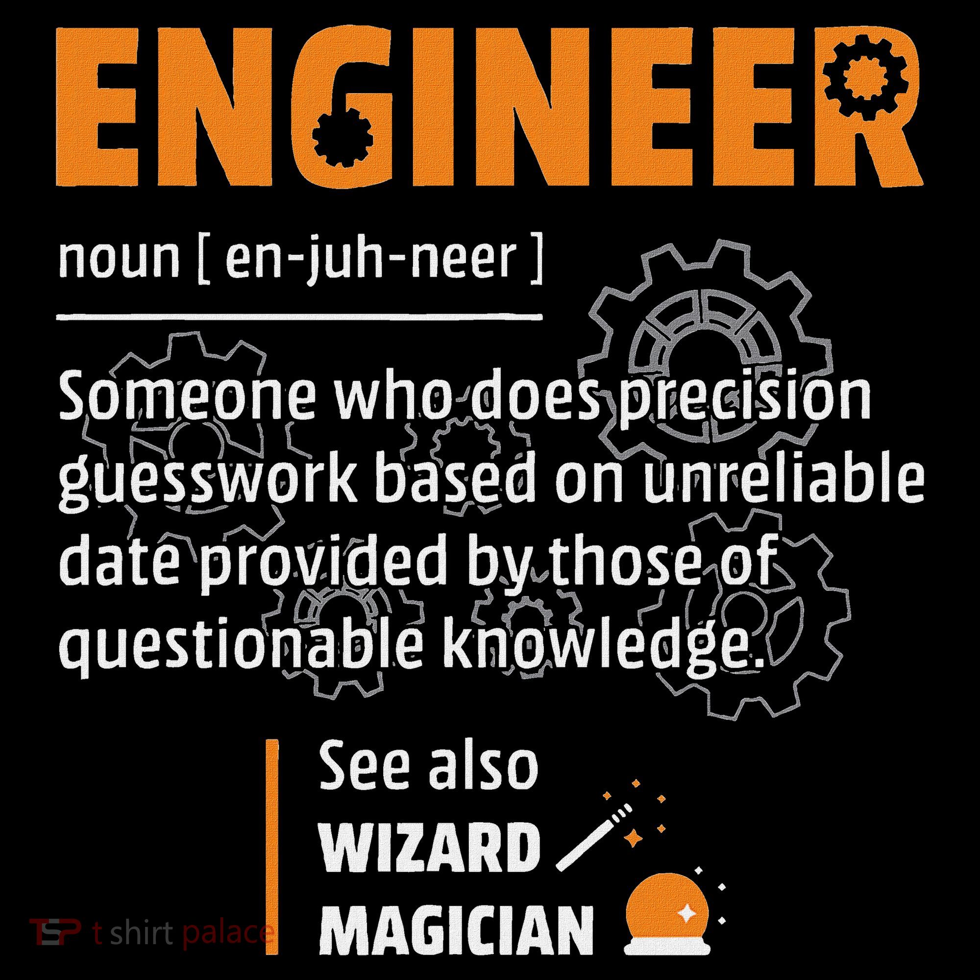 Engineer Definition Description Hilarious Engineering Gift Tank Top