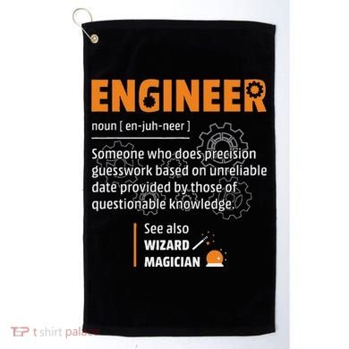 Engineer Definition Description Hilarious Engineering Gift Golf Towel