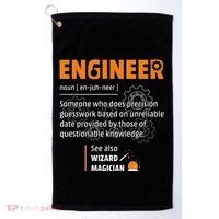 Engineer Definition Description Hilarious Engineering Gift Golf Towel thumb 0