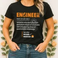Engineer Definition Description Hilarious Engineering Gift Women's T-Shirt thumb 2