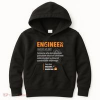 Engineer Definition Description Hilarious Engineering Gift Kids Hoodie thumb 0