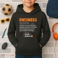 Engineer Definition Description Hilarious Engineering Gift Kids Hoodie thumb 2