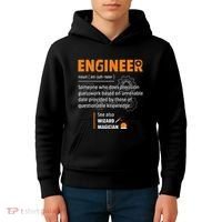 Engineer Definition Description Hilarious Engineering Gift Kids Hoodie thumb 4