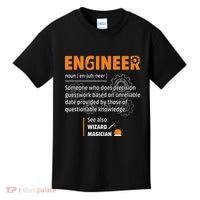 Engineer Definition Description Hilarious Engineering Gift Kids T-Shirt thumb 0