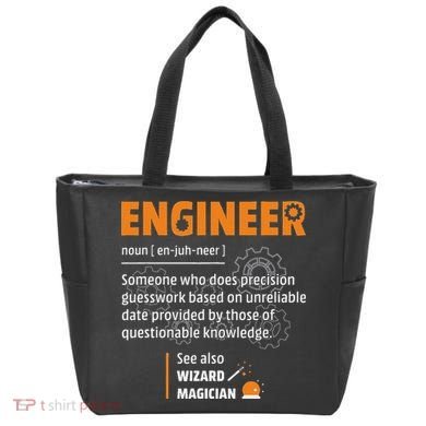 Engineer Definition Description Hilarious Engineering Gift Tote Bag