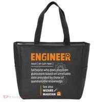 Engineer Definition Description Hilarious Engineering Gift Tote Bag thumb 0