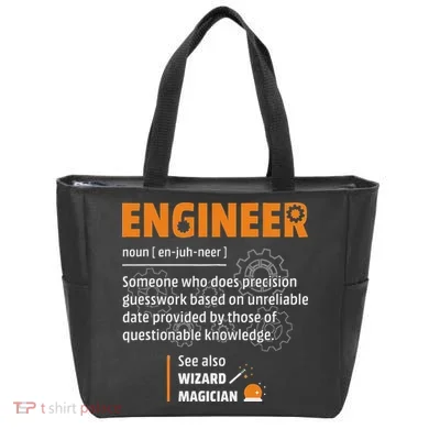 Engineer Definition Description Hilarious Engineering Gift Tote Bag