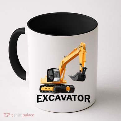 Excavator Design Coffee Mug