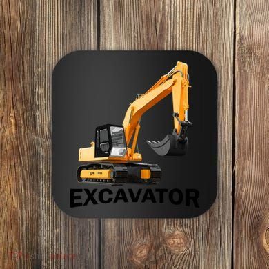 Excavator Design Coaster