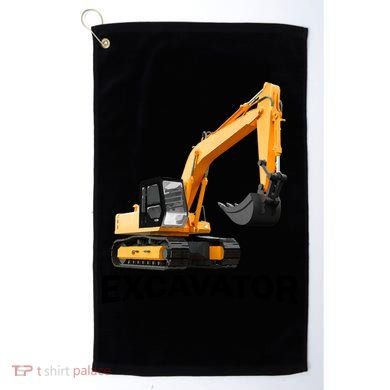 Excavator Design Golf Towel
