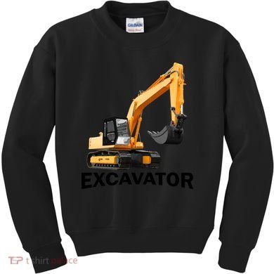 Excavator Design Kids Sweatshirt