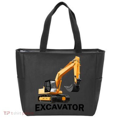 Excavator Design Tote Bag