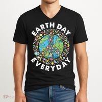 Earth Day Everyday Earth Day Climate Change & Earth Day V-Neck T-Shirt thumb 2