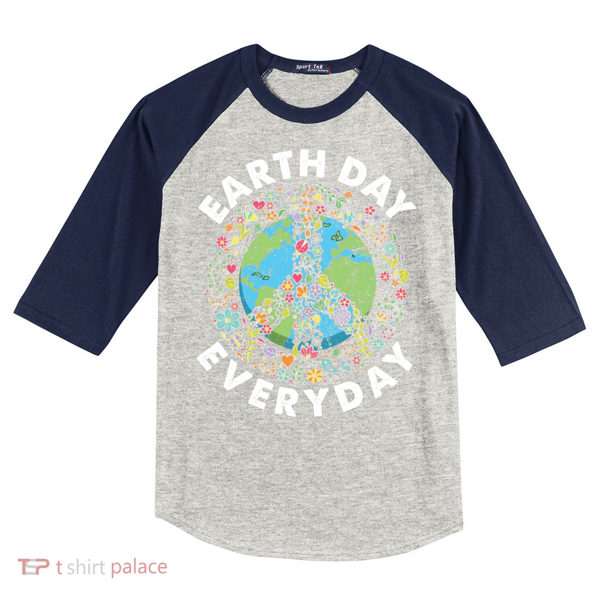 Earth Day Everyday Earth Day Climate Change & Earth Day Kids Colorblock Raglan Jersey