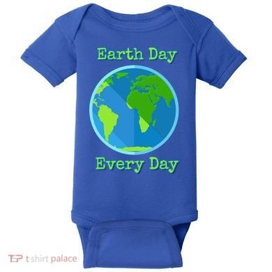 Earth Day Every Day Cute Gift Baby Bodysuit