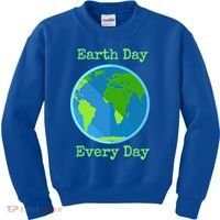 Earth Day Every Day Cute Gift Kids Sweatshirt thumb 0