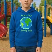 Earth Day Every Day Cute Gift Kids Hoodie thumb 2
