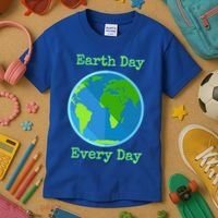 Earth Day Every Day Cute Gift Kids T-Shirt thumb 3