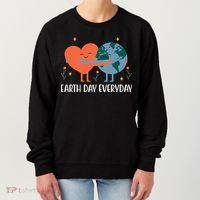Earth Day Everyday Cute Heart Women's Sweatshirt thumb 0