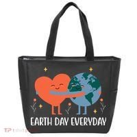 Earth Day Everyday Cute Heart Tote Bag thumb 0