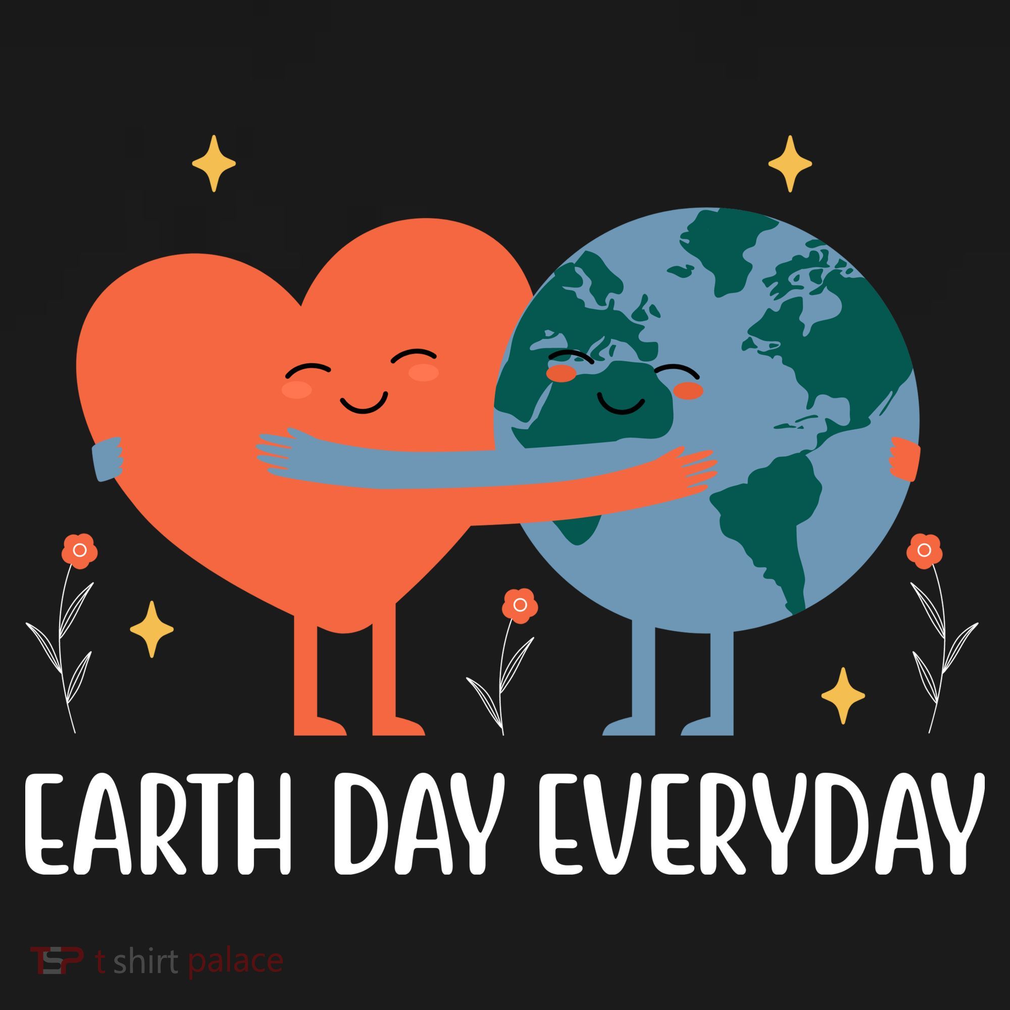 Earth Day Everyday Cute Heart Tote Bag