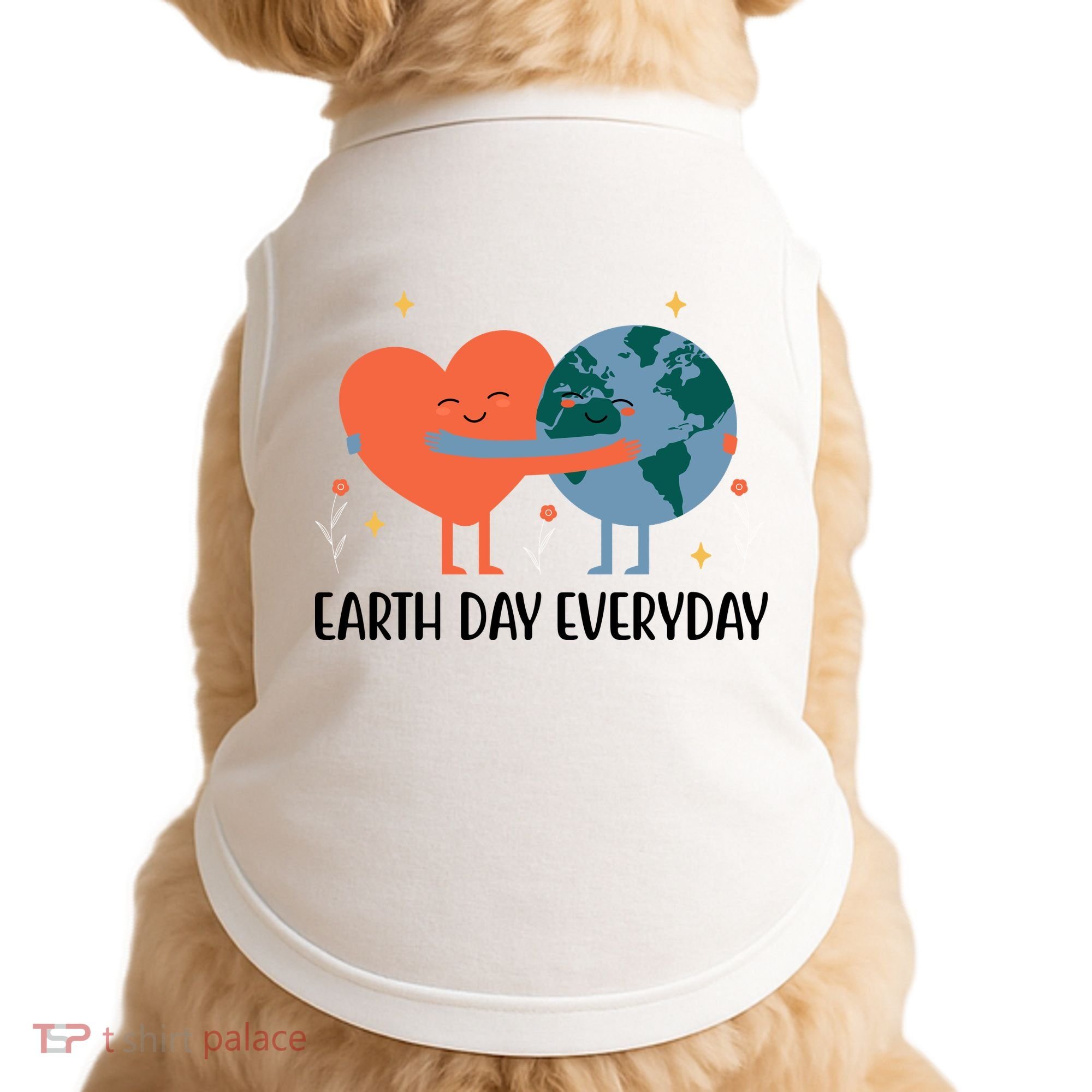 Earth Day Everyday Cute Heart Doggie Tank