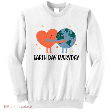 Earth Day Everyday Cute Heart Sweatshirt