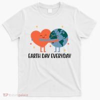 Earth Day Everyday Cute Heart T-Shirt thumb 0