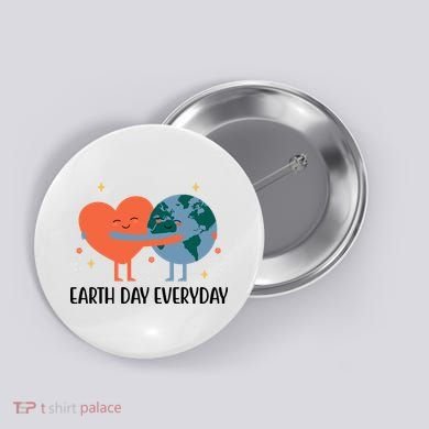 Earth Day Everyday Cute Heart Button