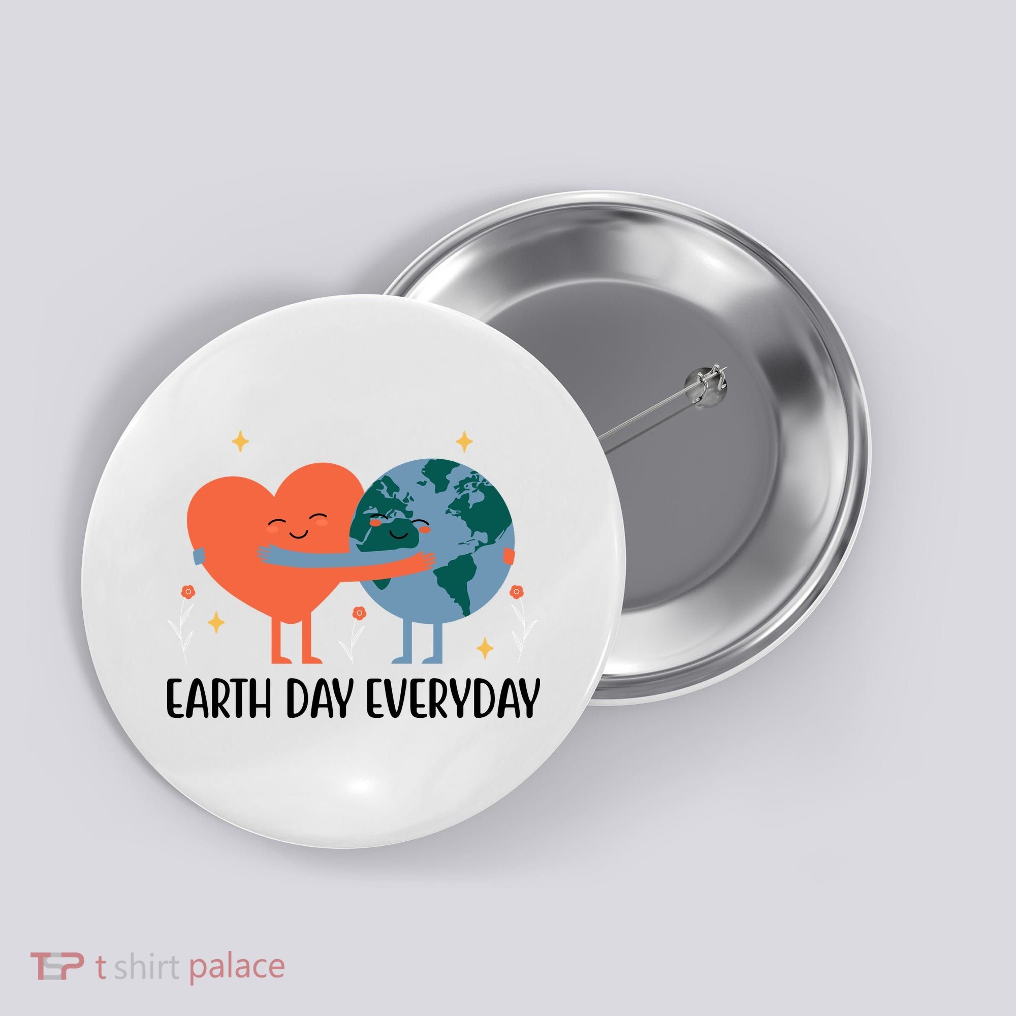 Earth Day Everyday Cute Heart Button