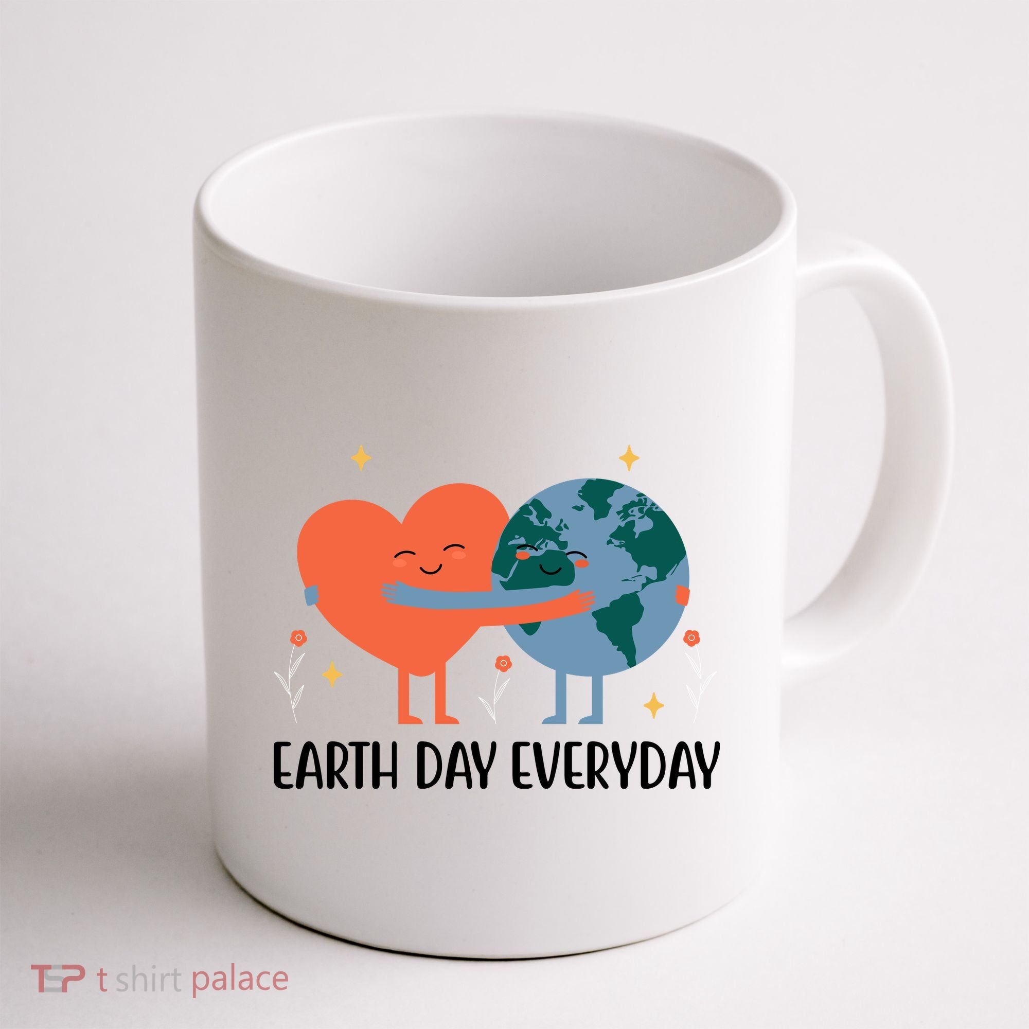 Earth Day Everyday Cute Heart Coffee Mug