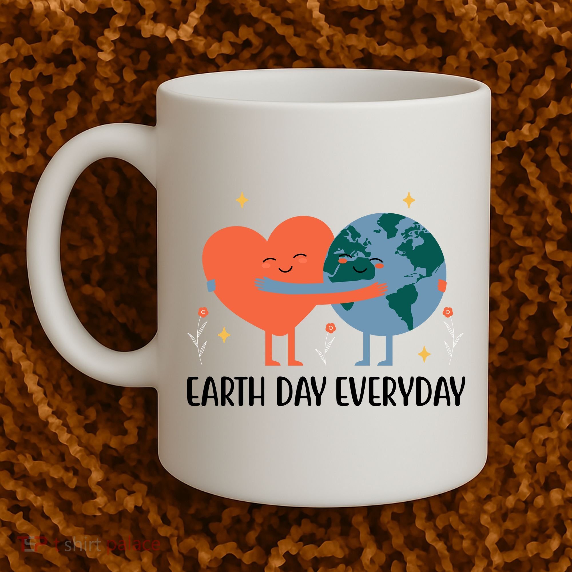Earth Day Everyday Cute Heart Coffee Mug