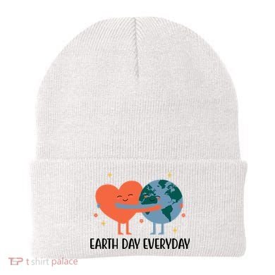 Earth Day Everyday Cute Heart Beanie
