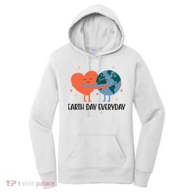 Earth Day Everyday Cute Heart Women's Hoodie