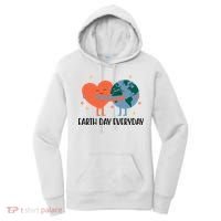 Earth Day Everyday Cute Heart Women's Hoodie thumb 0